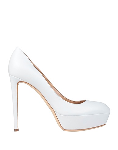 SERGIO ROSSI Pump White Soft Leather