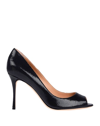 SERGIO ROSSI Pump Black Soft Leather
