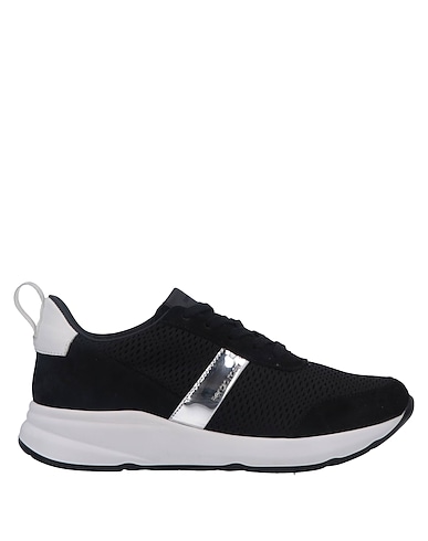 SERGIO ROSSI Sneakers Black Textile fibres, Leather