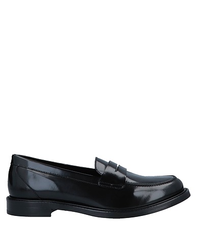 SERGIO ROSSI Loafers Black Leather