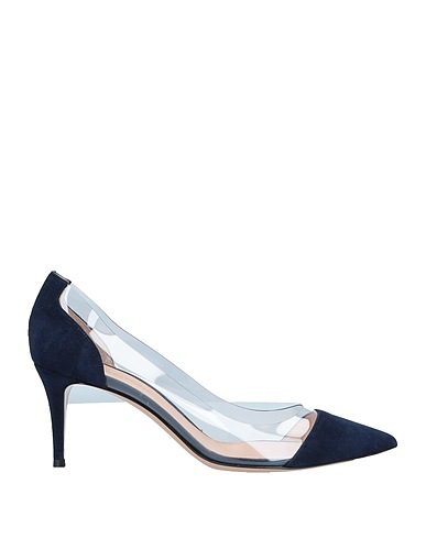 GIANVITO ROSSI Court Midnight blue Plexiglas®, Leather