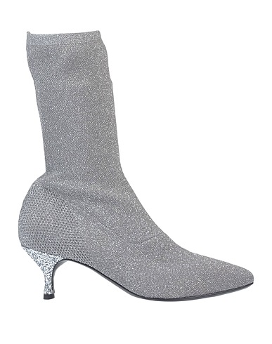 STRATEGIA Ankle boot Grey Textile fibers, Leather