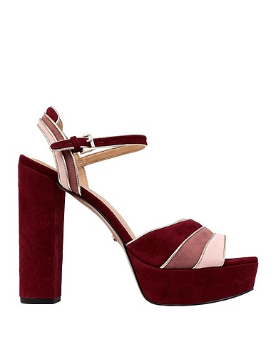 MICHAEL MICHAEL KORS Sandals HARPER PLATFORM
 Burgundy Sheepskin