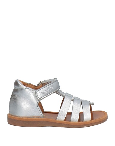 POM D'API Sandals Silver Soft Leather