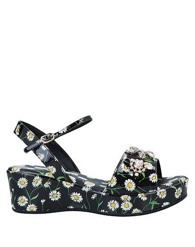 DOLCE&GABBANA Sandals Black Leather