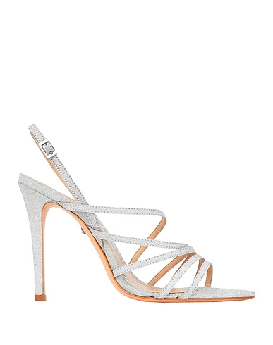 SCHUTZ Sandalen Silber Gewebefasern