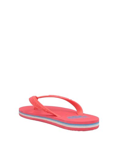 Sundek Toe Strap Sandals In Red