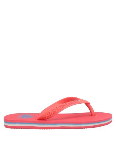 Shop Sundek Toddler Boy Thong Sandal Coral Size 10c Textile Fibers, Rubber In Red