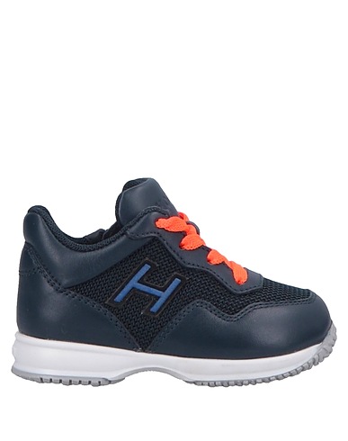 HOGAN Sneakers Midnight blue Leather, Textile fibres