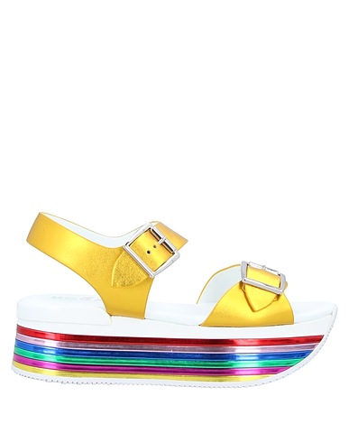 HOGAN Sandalen Gold Leder