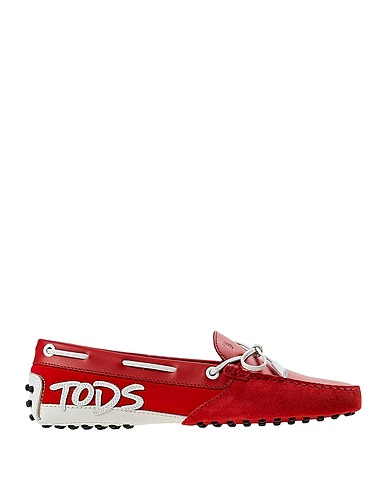 TOD'S Mokassins Rot Leder