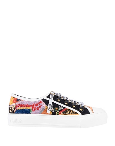 DIOR Sneakers White Soft Leather, Textile fibres