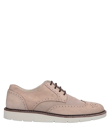 HOGAN Laced shoes Beige Leather