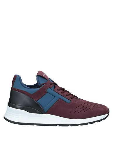 TOD'S Sneakers Burgundy 70% Calfskin, 30% Polyester