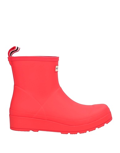 HUNTER Ankle boot Red Rubber