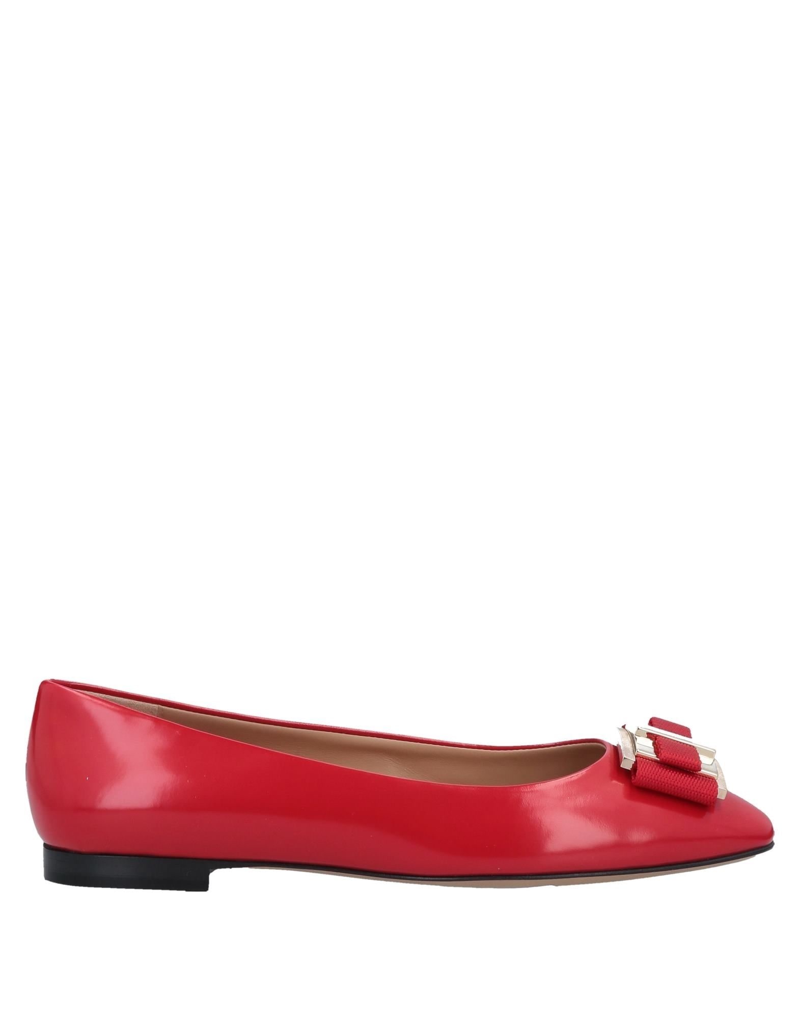 FERRAGAMO | Red Women's Ballet Flats | YOOX