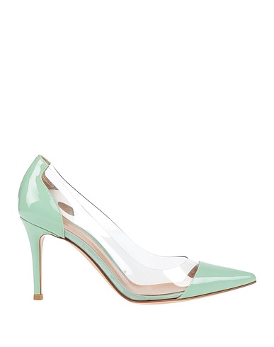 GIANVITO ROSSI Pump Light green Leather, Plastic