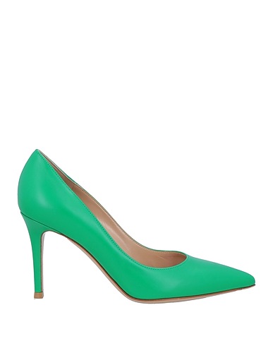 GIANVITO ROSSI Court Green Calfskin