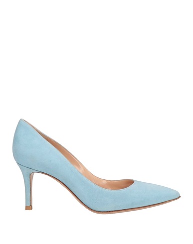 GIANVITO ROSSI Décolleté Celeste Pelle