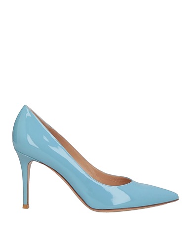 GIANVITO ROSSI Pump Sky blue Leather