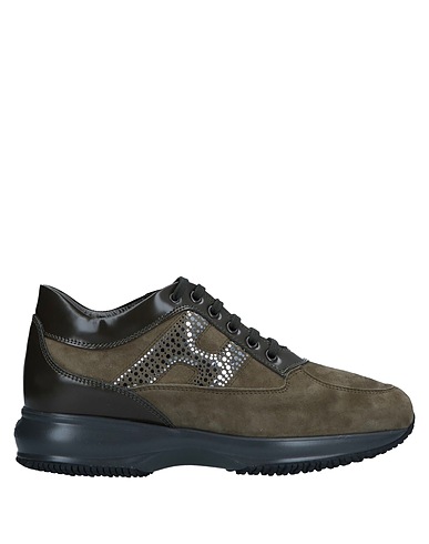 HOGAN Sneakers Militärgrün Leder