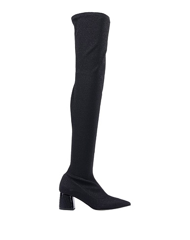 POLLINI Boots Black Textile fibres