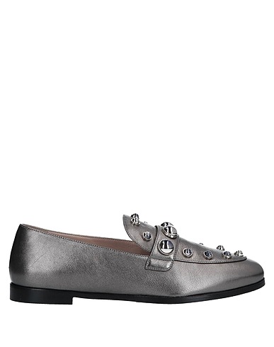 ALBERTO GOZZI Loafers Lead Leather