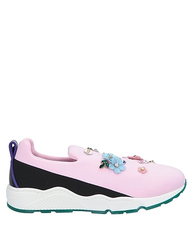 DOLCE&GABBANA Sneakers Hellrosa Gewebefasern, Leder