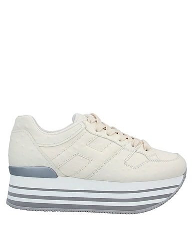HOGAN Sneakers Avorio Pelle, Fibre tessili