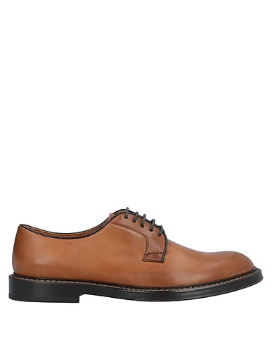DOUCAL'S Laced shoes Tan Soft Leather