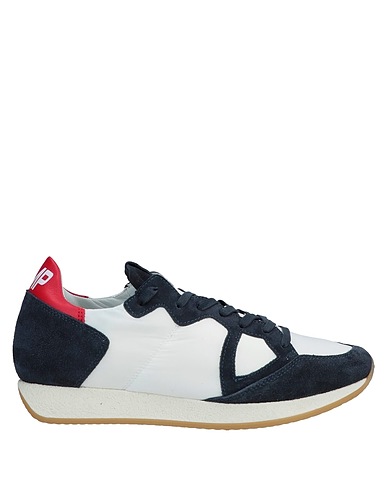PHILIPPE MODEL Sneakers Midnight blue Leather, Textile fibers