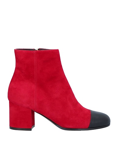 VIA ROMA 15 Ankle boot Red Leather