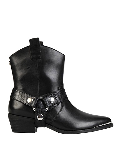 STEVE MADDEN Ankle boot GALLOW Black Leather, Textile fibres
