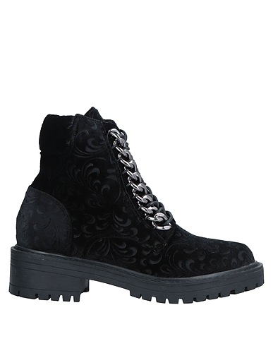 ALMA EN PENA. Ankle boot Black Textile fibres