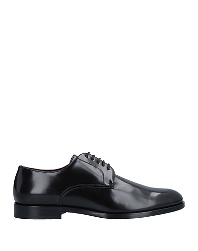 DOLCE&GABBANA Laced shoes Black Soft Leather