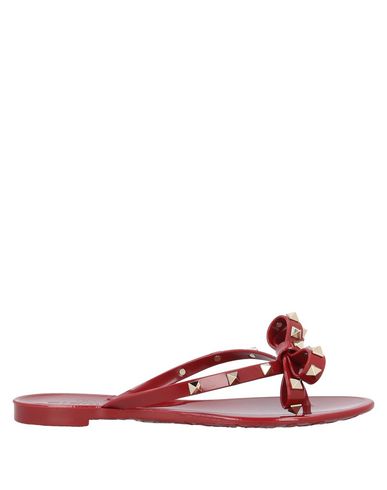 valentino flip flops red