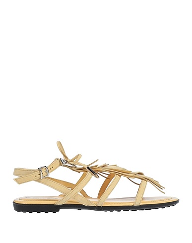 TOD'S Sandals Pastel yellow Leather