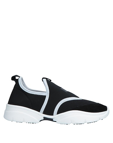 ISABEL MARANT Sneakers Black 100% Polyester, Polyamide, Elastane, Calfskin