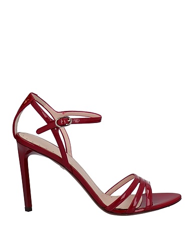 ROBERTO CAVALLI Sandali Bordeaux Pelle