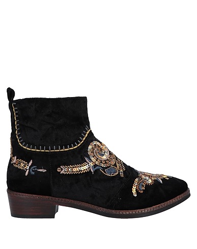 CORAL BLUE Ankle boot Black Textile fibers