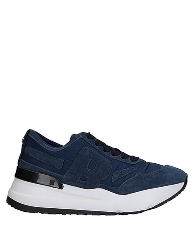 RUCOLINE Sneakers Blau Leder, Gewebefasern