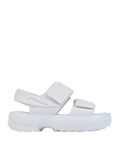 Melissa + Fila Sandals In White