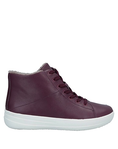 FITFLOP Sneakers Plum Soft Leather, Shearling