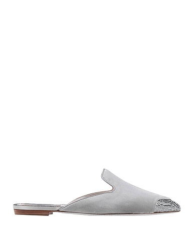 RENE' CAOVILLA Mules and clogs Light grey Textile fibers