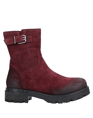 RICCARDO CARTILLONE Stiefelette Bordeaux Leder