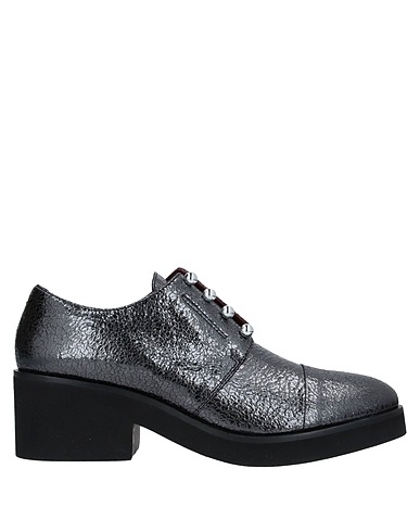 APEPAZZA Loafers Charcoal Soft Leather