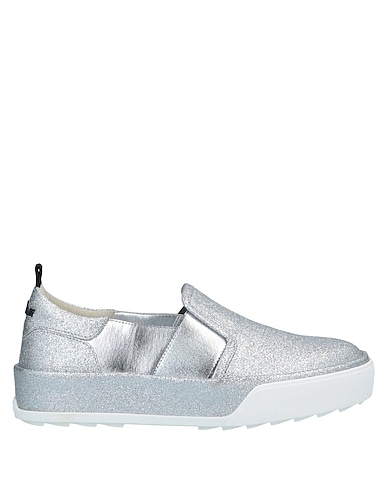 HOGAN REBEL Sneakers Silver Soft Leather