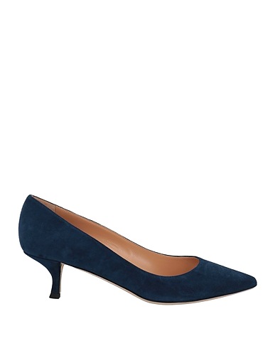 SERGIO ROSSI Court Blue Leather