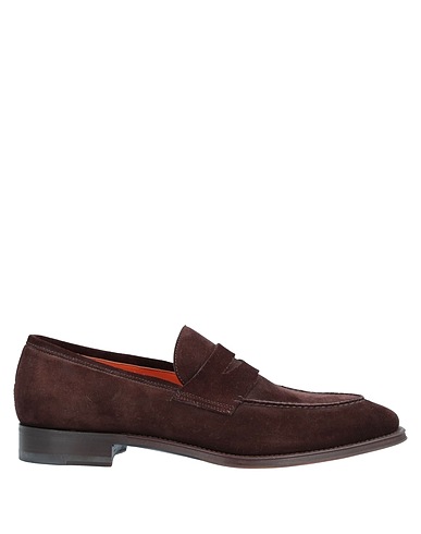 SANTONI Loafers Brown Leather