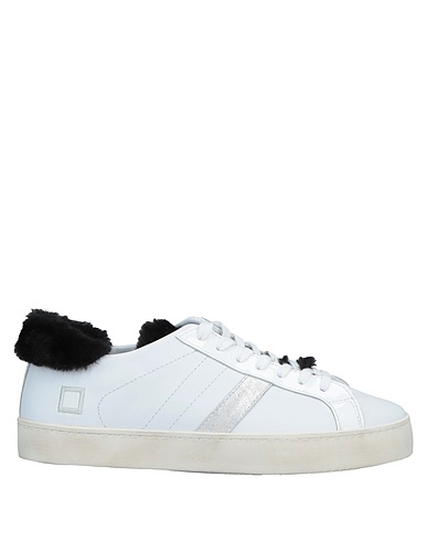 D.A.T.E. Sneakers Weiß Leder, Gewebefasern